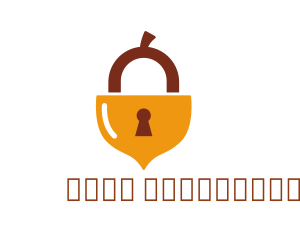 Keyhole - Acorn Nut Padlock logo design