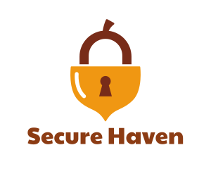 Safe - Acorn Nut Padlock logo design