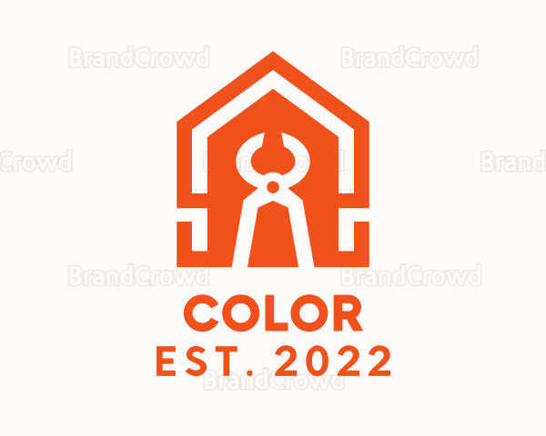 Pliers Home Improvement Contractor Logo