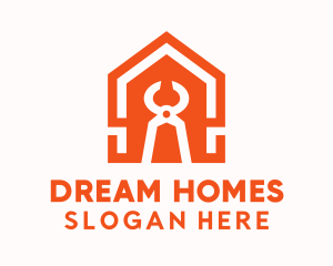 Pliers Home Improvement Contractor  Logo