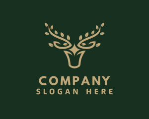 Enterprise - Deer Leaf Antlers logo design