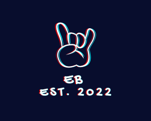 Beatbox - Shaka Hand Street Art logo design