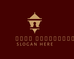 Keyhole - Security Lock Pagoda logo design