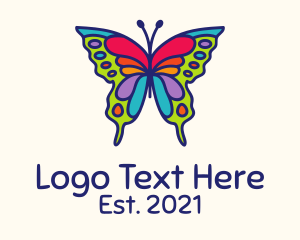 Butterfly Garden - Artistic Butterfly Kite logo design