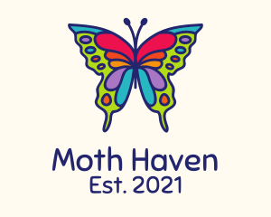 Moth - Artistic Butterfly Kite logo design