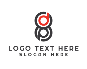 Application - Modern DP Number 8 logo design