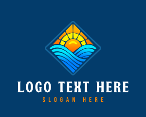 Waves - Wave Ocean Beach logo design