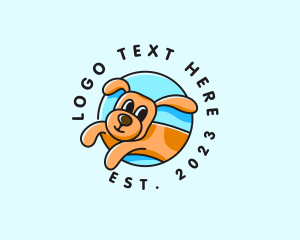 Cartoon - Pet Dog Animal Veterinary logo design
