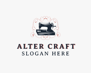 Sewing Machine Tailoring logo design