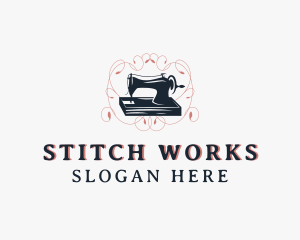 Sewing Machine Tailoring logo design