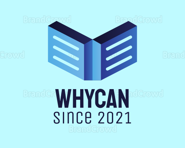 3D Educational Ebook Logo