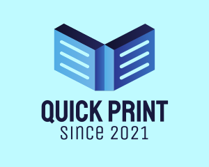 Booklet - 3D Educational Ebook logo design