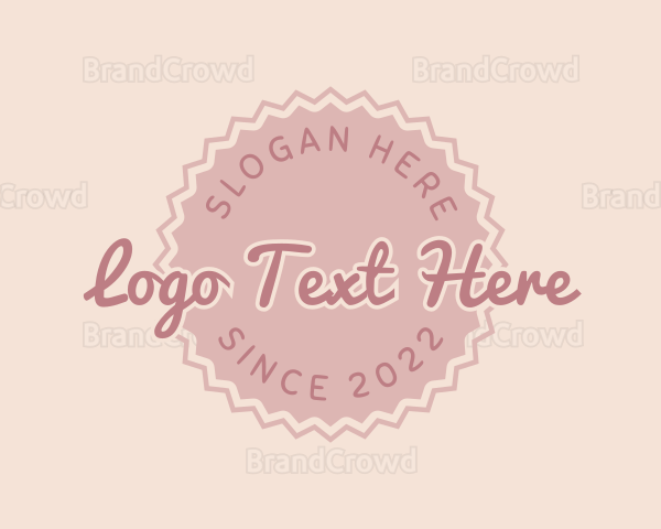 Pink Baking Pastry Logo