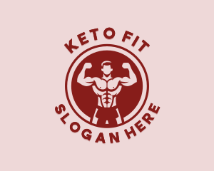 Strong Fitness Man logo design