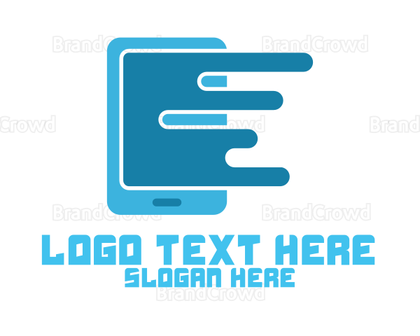 Modern Cell Phone Logo