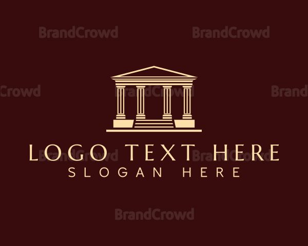 Greek Architecture Column Logo