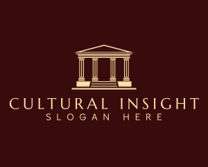 Greek Architecture Column logo design