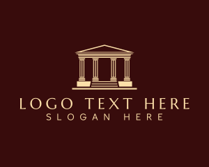 Greek Architecture Column Logo