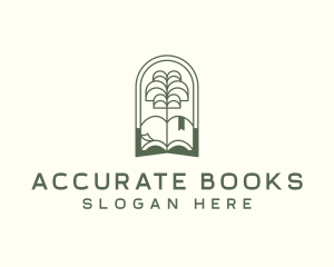 Tree Book Library Training logo design