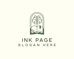 Page - Tree Book Library Training logo design