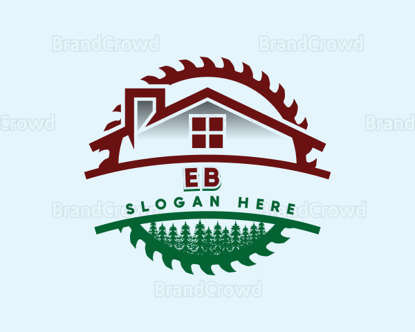 House Construction Saw Logo