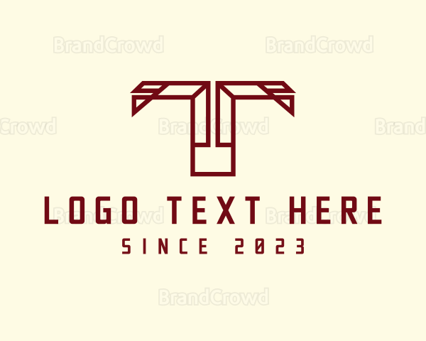 Professional Minimalist Business Letter T Logo