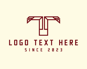 Line Art - Professional Minimalist Business Letter T logo design