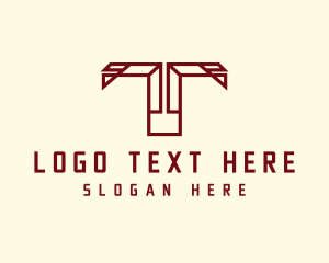 Professional Minimalist Business Letter T  Logo