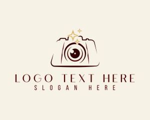 Camera - Events Media Photographer logo design