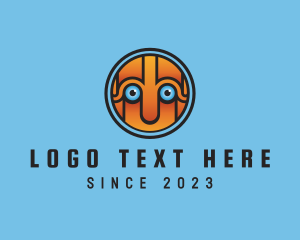 Robot - Retro Robot Face logo design