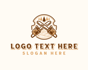 Joinery - Chainsaw Tree Carpentry logo design