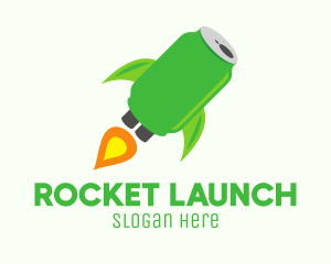 Rocket - Soda Can Rocket logo design