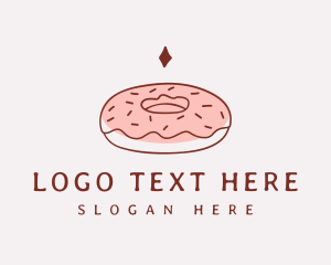 Sweetshop - Sweet Donut Snack logo design