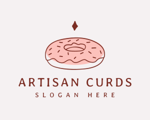 Sweet Donut Snack logo design