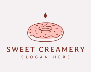 Sweet Donut Snack logo design