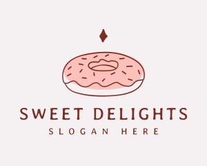 Sweet Donut Snack logo design