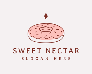 Sweet Donut Snack logo design