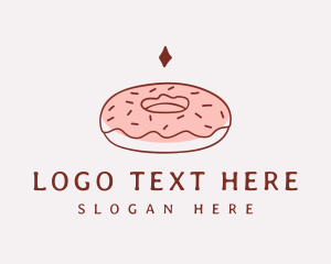 Sweet Donut Snack Logo