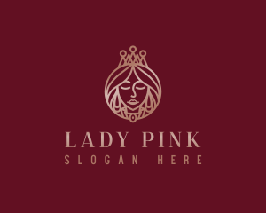 Queen Lady Crown logo design