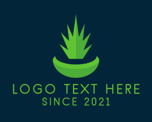 House Yard - Grass Lawn Care logo design