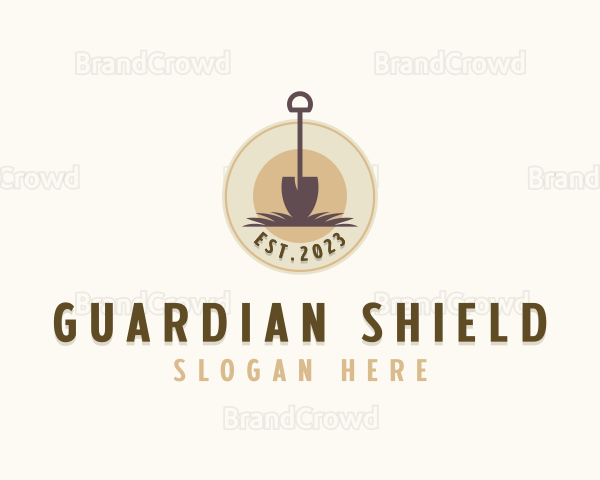 Shovel Garden Landscaping Logo