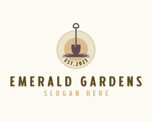 Shovel Garden Landscaping logo design