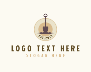 Shovel Garden Landscaping Logo