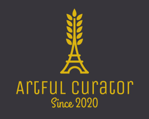 Gold Wheat French Bakery logo design