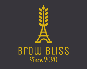 Gold Wheat French Bakery logo design