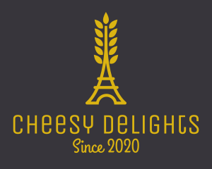 Gold Wheat French Bakery logo design