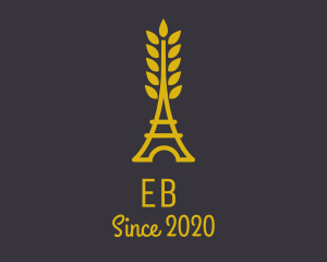 Gold Wheat French Bakery logo design