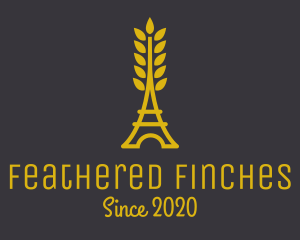 Gold Wheat French Bakery logo design