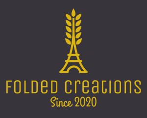 Gold Wheat French Bakery logo design