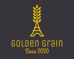 Gold Wheat French Bakery logo design